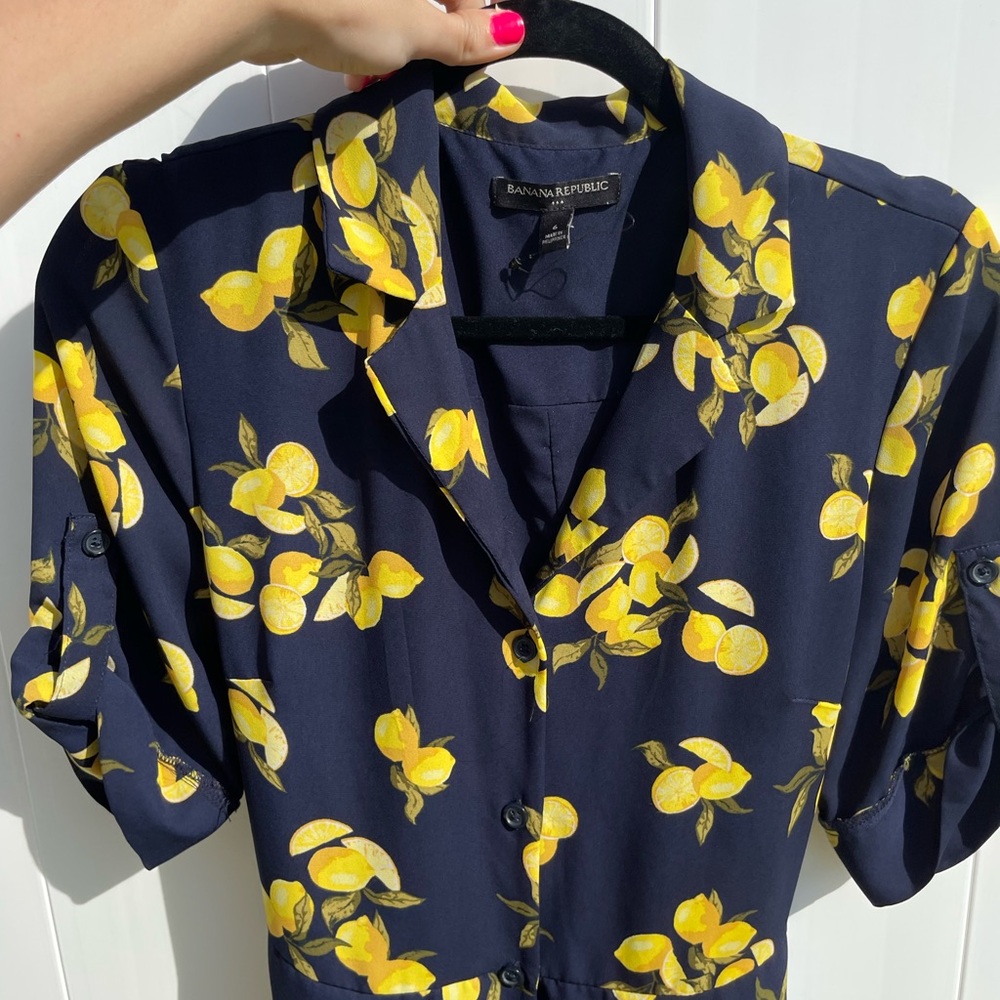 NWOT banana republic gorgeous lemon summer dress size 6
